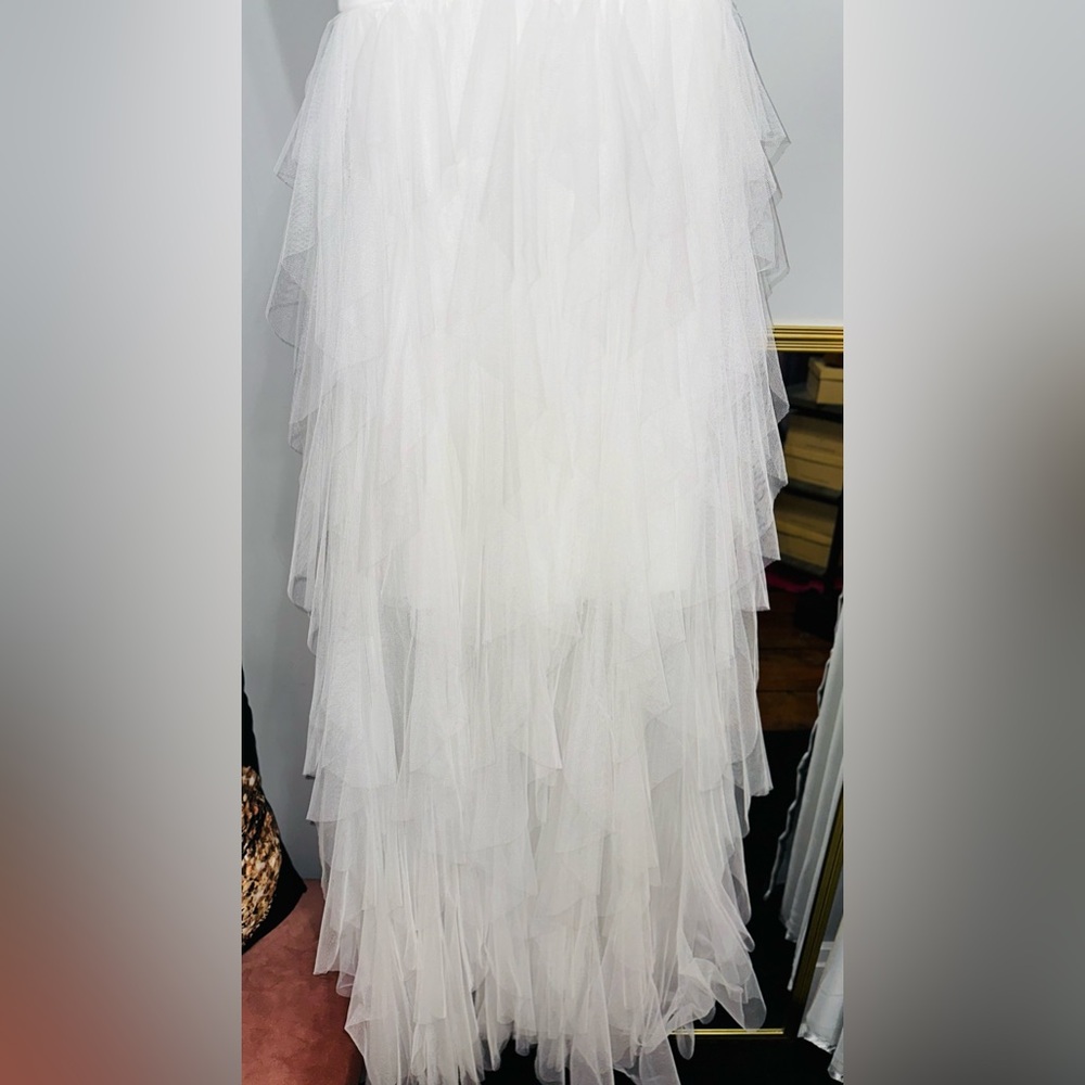 White meshed formal maxi dress - Picture 7 of 10